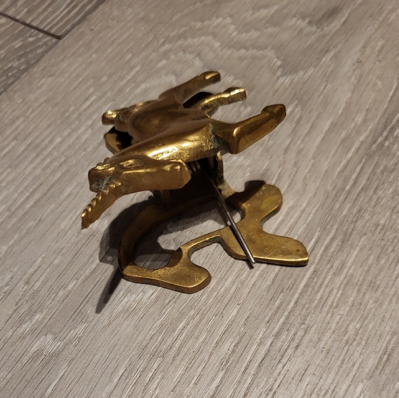Vintage Brass Unicorn Clip - Picture 8 of 11